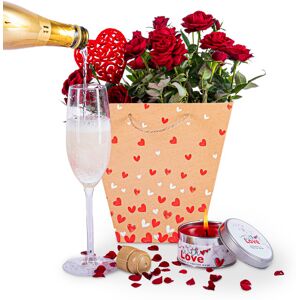 Prestige Flowers Roses and Bubbly - Valentine's Gifts - Valentine's Plants - Plant Gifts - Plant Gift Delivery - Indoor Gifts - Rose Plants