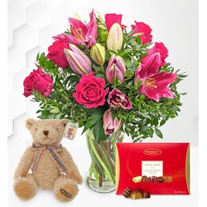 Prestige Flowers Rose and Lily Gift