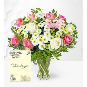 Prestige Flowers Rose Meadows & Thank You Card
