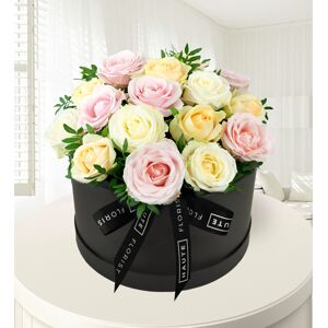 Prestige Flowers Avalanche Affection – Hat Box Flowers – Flowers in a Hat Box – Luxury Flowers – Birthday Gifts