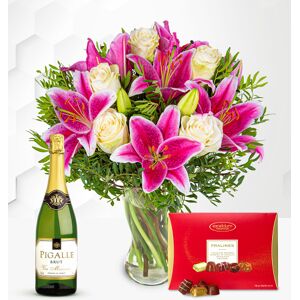 Prestige Flowers Pink Lilies & Roses Delights Gift