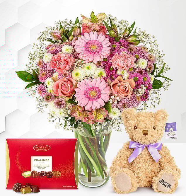 Prestige Flowers Rose Serenade Gift Set