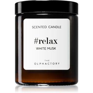 Ambientair The Olphactory White Musk scented candle (brown) Relax 135 g