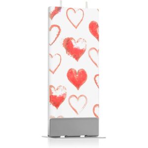 Flatyz Holiday Hearts decorative candle 6x15 cm