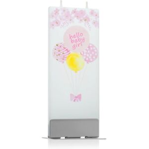 Flatyz Greetings Hello Baby Girl decorative candle 6x15 cm