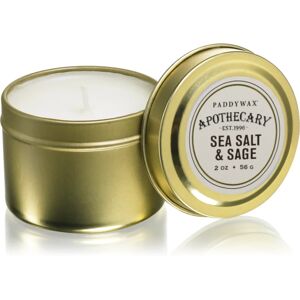 Paddywax Apothecary Sea Salt & Sage scented candle in a tin 56 g