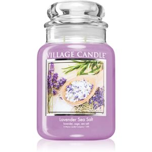 Village Candle Lavender Sea Salt scented candle (Glass Lid) 602 g