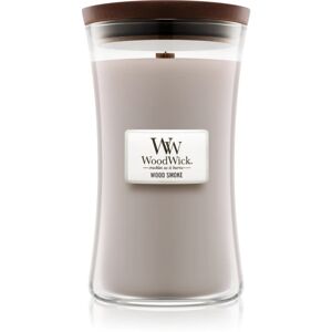 Woodwick Wood Smoke scented candle with wooden wick 609.5 g