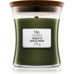 Woodwick Frasier Fir scented candle with wooden wick 275 g