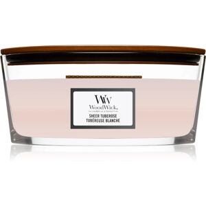 Woodwick Sheer Tuberose scented candle with wooden wick (hearthwick) 453,6 g