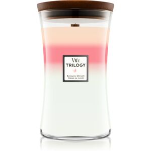 Woodwick Trilogy Blooming Orchard scented candle 609,5 g