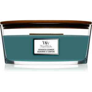 Woodwick Evergreen Cashmere scented candle with wooden wick (hearthwick) 453,6 g