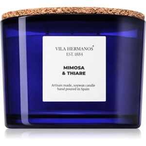Vila Hermanos Apothecary Cobalt Blue Mimosa & Thiare Soy Candle - Scented Candle Vila Hermanos Apothecary Cobalt Blue Mimosa & Thiare Soy Candle - Scented Candle