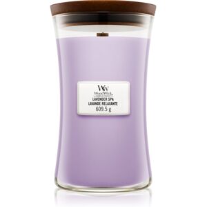 Woodwick Lavender Spa scented candle with wooden wick 609.5 g Woodwick Lavender Spa scented candle with wooden wick 609.5 g