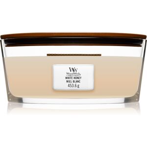 Woodwick White Honey scented candle with wooden wick (hearthwick) 453 g Woodwick White Honey scented candle with wooden wick (hearthwick) 453 g