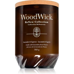 Woodwick Renew Lavender & Cypress scented candle 368 g Woodwick Renew Lavender & Cypress scented candle 368 g