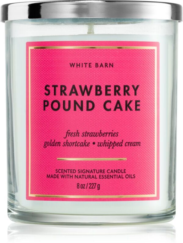 Bath & Body Works Strawberry Pound Cake scented candle 227 g