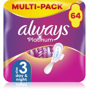 Always Platinum Day & Night sanitary towels 64 pc