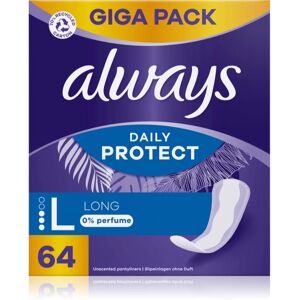 Always Daily Protect Long panty liners fragrance-free 64 pc