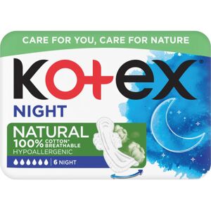 Kotex Natural Night sanitary towels 6 pc