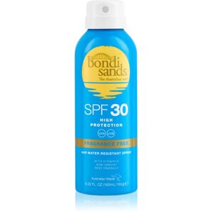 Bondi Sands SPF 30 Fragrance Free waterproof spray for tanning SPF 30 160 g