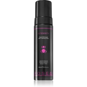 Rose & Caramel Intensity bronzing body foam for light skin with moisturising effect 200 ml