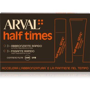 Arval Half Times Fast Tanning Bottle + Tube Set protective tan accelerating oil Arval Half Times Fast Tanning Bottle + Tube Set protective tan accelerating oil