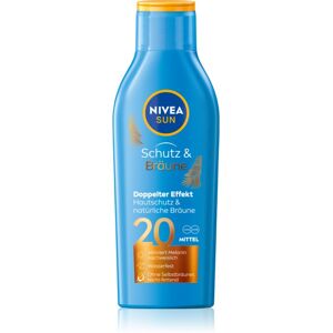 NIVEA SUN Protect & Bronze SPF 20 200ml Suntan Lotion NIVEA SUN Protect & Bronze SPF 20 200ml Suntan Lotion