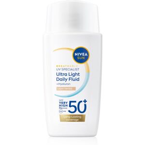 NIVEA SUN Ultra Light light tinted fluid SPF 50+ shade Light 40 ml NIVEA SUN Ultra Light light tinted fluid SPF 50+ shade Light 40 ml