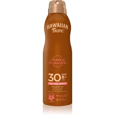 Hawaiian Tropic Glowing Protection Dry Oil Spray dry sunscreen oil spray SPF 30 180 ml Hawaiian Tropic Glowing Protection Dry Oil Spray dry sunscreen oil spray SPF 30 180 ml