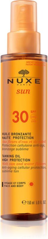 Nuxe Sun Tanning Oil High Protection sun oil for body and face SPF 30 150 ml