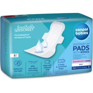 Canpol babies Postpartum Pads With Wings maternity pads night 8 pc