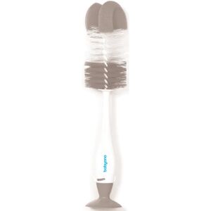 BabyOno Take Care Brush for Bottles and Teats cleaning brush 2-in-1 Grey 1 pc