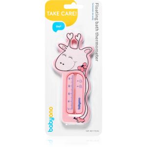 BabyOno Take Care Floating Bath Thermometer baby thermometer for the bath Pink Giraffe 1 pc