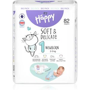 Bella Baby Happy Soft&Delicate Size 1 Newborn disposable nappies 2-5 kg 82 pc