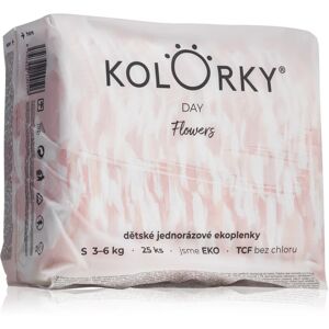 Kolorky Day Flowers disposable organic nappies size S 3-6 Kg 25 pc