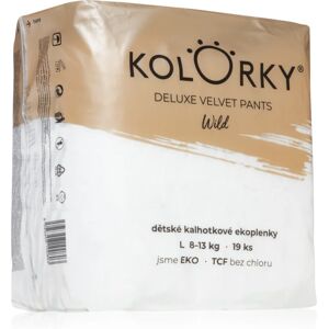 Kolorky Deluxe Velvet Pants Wild disposable nappy pants size L 8-13 Kg 19 pc