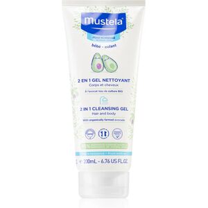 Mustela Bébé cleansing gel for body and hair for children 200 ml