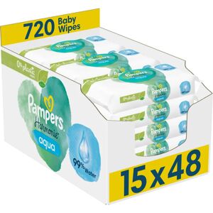 Pampers Harmonie Aqua wet wipes for kids 15x48 pc