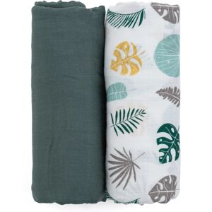 Petite&Mars Misty cloth nappies Misty Green 120 x 120 cm 2 pc