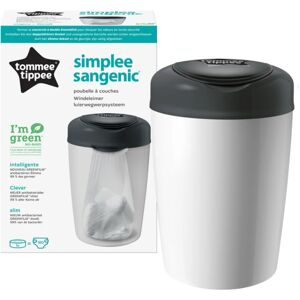 Tommee Tippee Simplee White nappy bin + refill cassette 1 pc