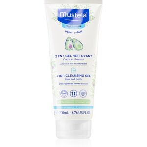 Mustela Bébé cleansing gel for body and hair for children 200 ml Mustela Bébé cleansing gel for body and hair for children 200 ml
