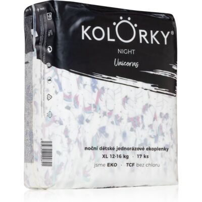 Kolorky Night Unicorn Eco Disposable Nappies XL - 17 pcs Kolorky Night Unicorn Eco Disposable Nappies XL - 17 pcs