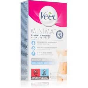 Veet Minima Hypoallergenic depilatory wax strips for the bikini area 16 pc