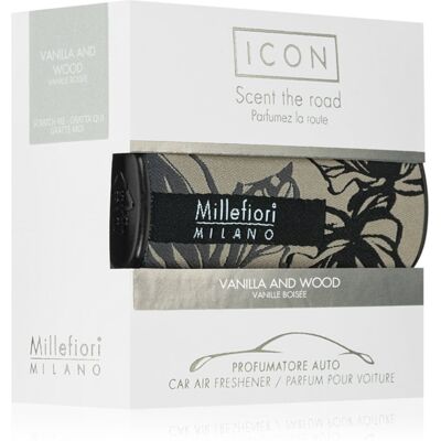 Millefiori Icon Vanilla & Wood car air freshener 1 pc Millefiori Icon Vanilla & Wood car air freshener 1 pc