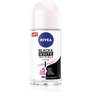 Nivea Invisible Black & White Clear roll-on antiperspirant W 50 ml