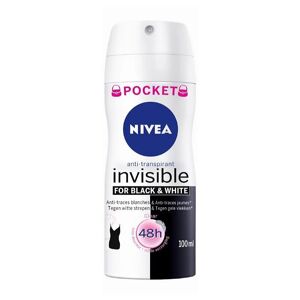 Nivea Invisible Black & White Clear antiperspirant in a spray W 100 ml