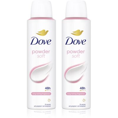 Dove Powder Fresh antiperspirant spray 2x150 ml Dove Powder Fresh antiperspirant spray 2x150 ml
