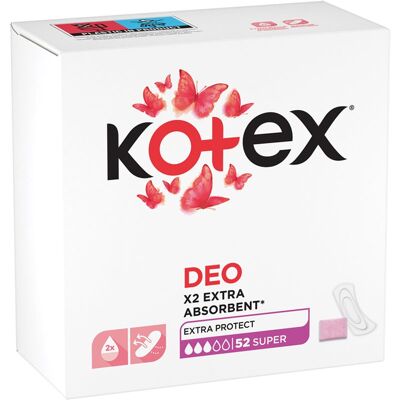 Kotex Super Deo Panty Liners - Panty liners, Light flow, Odour-lock - Panty liners Kotex Super Deo Panty Liners - Panty liners, Light flow, Odour-lock - Panty liners