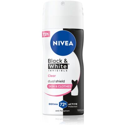 Nivea - Invisible Black & White Clear Antiperspirant - 100ml Nivea - Invisible Black & White Clear Antiperspirant - 100ml
